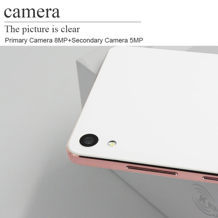 [HK Warehouse] KEN XIN DA R6, 2GB+16GB, Dual SIM, Dual Camera, 6.9mm Ultrathin, 5.2 inch FHD 2.5D Curved Screen, Android 6.0, MTK6753 Octa Core 1.3GHz, Support Bluetooth, GPS, Network: 4G(Champagne Gold)