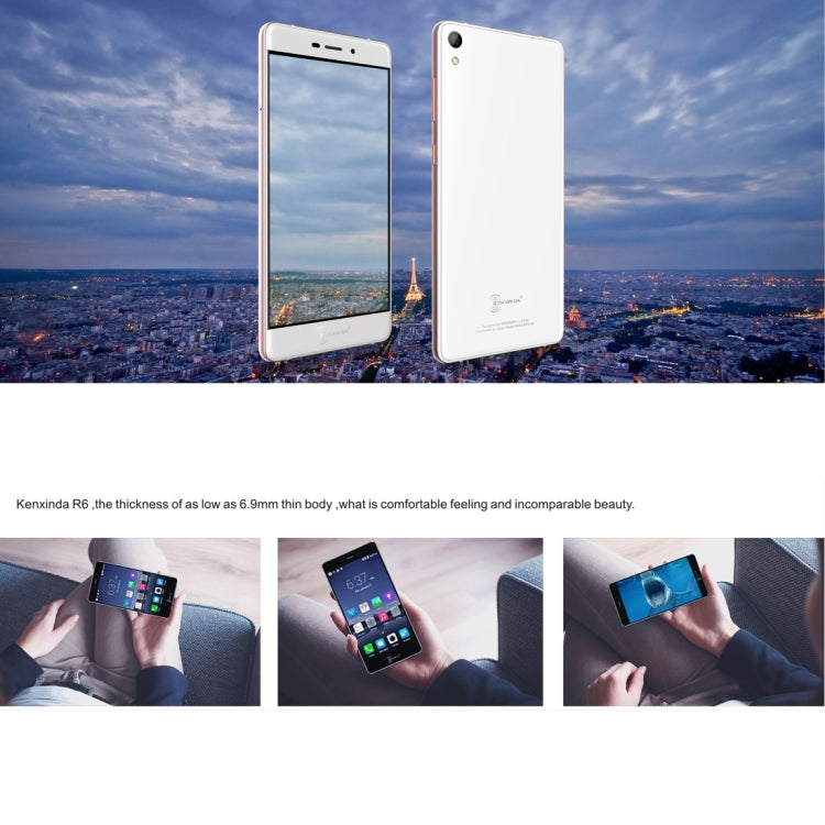 [HK Warehouse] KEN XIN DA R6, 2GB+16GB, Dual SIM, Dual Camera, 6.9mm Ultrathin, 5.2 inch FHD 2.5D Curved Screen, Android 6.0, MTK6753 Octa Core 1.3GHz, Support Bluetooth, GPS, Network: 4G(Champagne Gold)