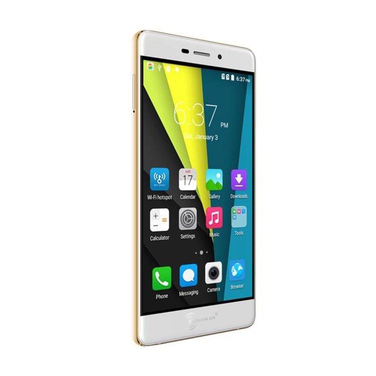 [HK Warehouse] KEN XIN DA R6, 2GB+16GB, Dual SIM, Dual Camera, 6.9mm Ultrathin, 5.2 inch FHD 2.5D Curved Screen, Android 6.0, MTK6753 Octa Core 1.3GHz, Support Bluetooth, GPS, Network: 4G(Champagne Gold)