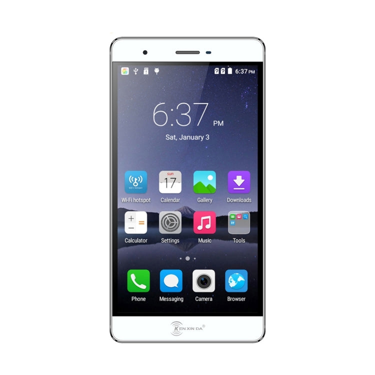 [HK Warehouse] KEN XIN DA R7s, 2GB+16GB, Back Fingerprint Identification, Dual SIM, Dual Camera, 5.5 inch FHD Screen, Android 6.0, MTK6753 Octa Core 1.3GHz, Support Bluetooth, GPS, Network: 4G(Silver)