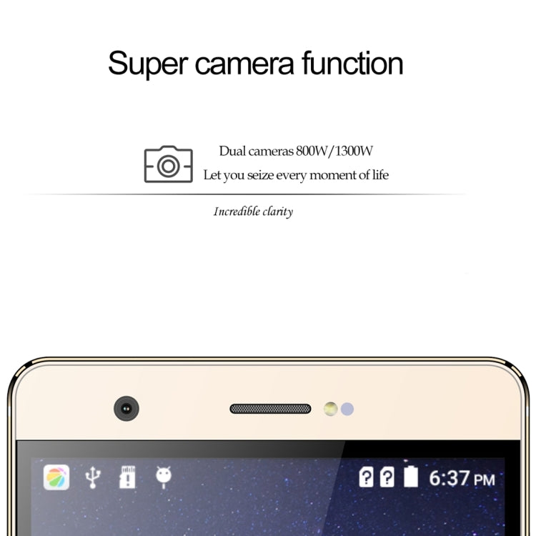 [HK Warehouse] KEN XIN DA R7s, 2GB+16GB, Back Fingerprint Identification, Dual SIM, Dual Camera, 5.5 inch FHD Screen, Android 6.0, MTK6753 Octa Core 1.3GHz, Support Bluetooth, GPS, Network: 4G(Silver)