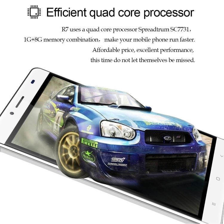[HK Warehouse] KEN XIN DA R7, 1GB+8GB, Dual SIM, Dual Camera, 5.5 inch Screen, Android 5.1, SC7731 1.3GHz, Support WiFi, Bluetooth, GPS, FM, Network: 3G