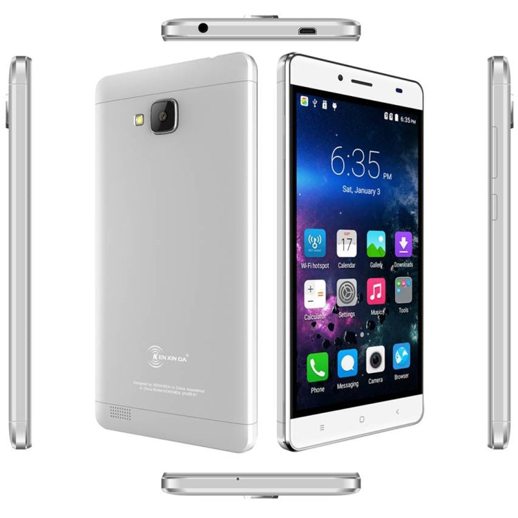 [HK Warehouse] KEN XIN DA R7, 1GB+8GB, Dual SIM, Dual Camera, 5.5 inch Screen, Android 5.1, SC7731 1.3GHz, Support WiFi, Bluetooth, GPS, FM, Network: 3G