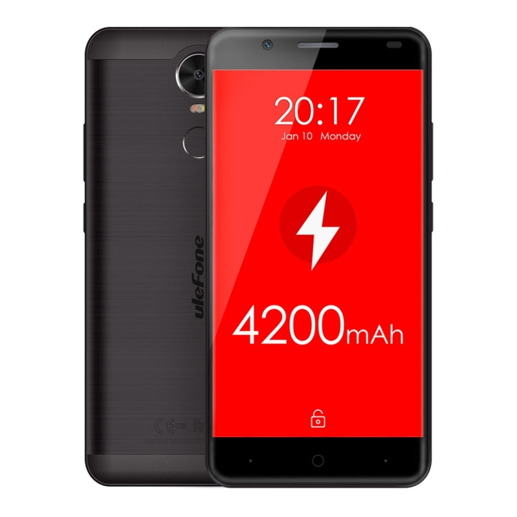[HK Warehouse] Ulefone Tiger, 2GB+16GB, SONY 4200mAh Big Battery, Back Fingerprint Identification, Brushed Metal Body, 5.5 inch HD Screen, Android 6.0 OS, MT6737 Quad Core 1.3GHz, Support OTG & 128GB TF Card, Network: 4G/3G/2G