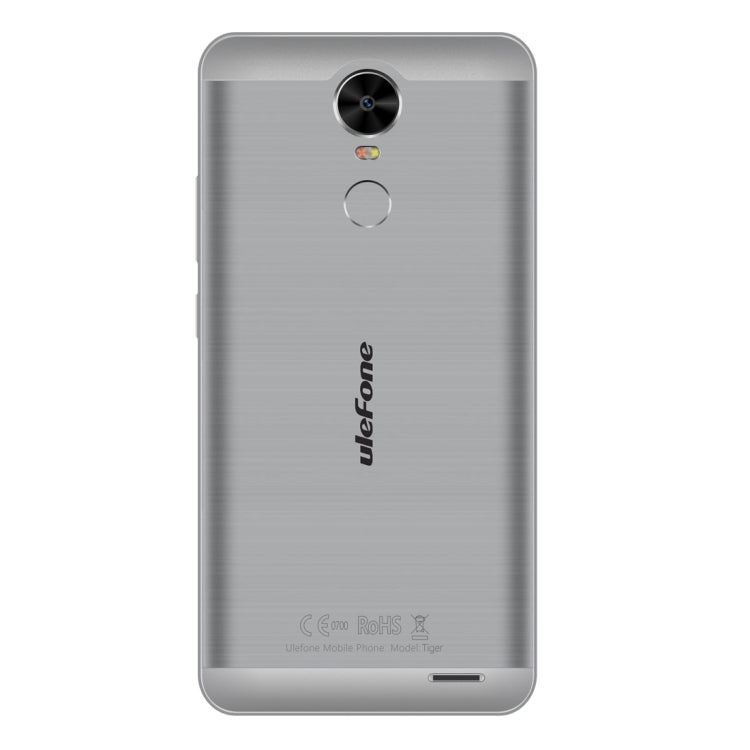 [HK Warehouse] Ulefone Tiger, 2GB+16GB, SONY 4200mAh Big Battery, Back Fingerprint Identification, Brushed Metal Body, 5.5 inch HD Screen, Android 6.0 OS, MT6737 Quad Core 1.3GHz, Support OTG & 128GB TF Card, Network: 4G/3G/2G