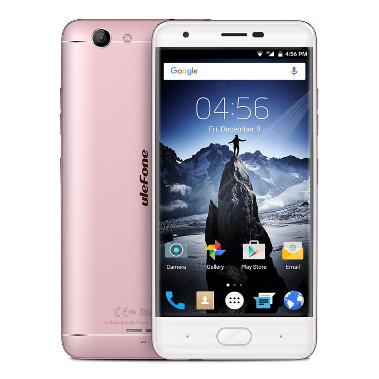 [HK Warehouse] Ulefone U008 Pro, 2GB+16GB, Dual SIM, Dual Camera, 5.0 inch HD Screen, Android 6.0 OS, MT6737 Quad Core 1.3GHz, Support 2.4G WiFi & Bluetooth 4.0 & GPS & FM & 128GB TF Card, Network: 4G/3G/2G(Rose Gold)