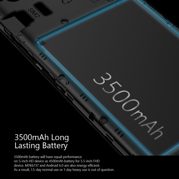 [HK Warehouse] Ulefone U008 Pro, 2GB+16GB, Dual SIM, Dual Camera, 5.0 inch HD Screen, Android 6.0 OS, MT6737 Quad Core 1.3GHz, Support 2.4G WiFi & Bluetooth 4.0 & GPS & FM & 128GB TF Card, Network: 4G/3G/2G(Rose Gold)