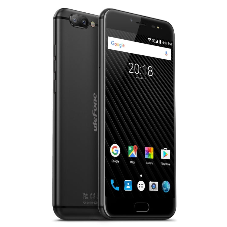 [HK Warehouse] Ulefone T1, 6GB+64GB, Global Version, Front Fingerprint Identification, Dual Back Cameras, 5.5 inch Android 7.0 MTK Helio P25 Octa Core 64-bit up to 2.6GHz, OTG, Network: 4G, Dual SIM