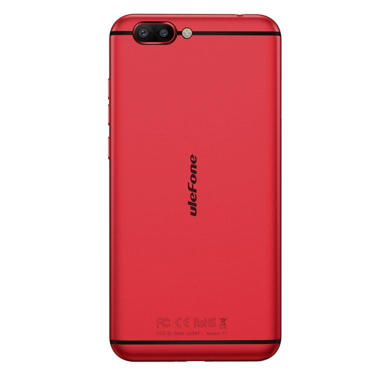 [HK Warehouse] Ulefone T1, 6GB+64GB, Global Version, Front Fingerprint Identification, Dual Back Cameras, 5.5 inch Android 7.0 MTK Helio P25 Octa Core 64-bit up to 2.6GHz, OTG, Network: 4G, Dual SIM