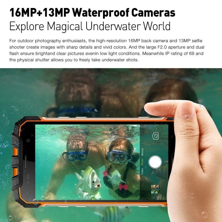 [HK Warehouse] Ulefone Armor 2 Rugged Phone, 6GB+64GB, IP68 Waterproof Dustproof Shockproof, Fingerprint Identification, 5.0 inch Android 7.0 MTK Helio P25 Octa Core 64-bit up to 2.6GHz, Network: 4G, NFC, OTG, Dual SIM