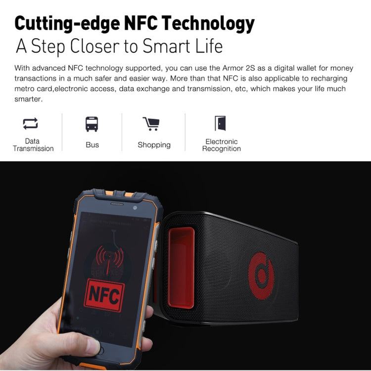 [HK Warehouse] Ulefone Armor 2S Triple Proofing Phone, 2GB+16GB, IP68 Waterproof Dustproof Shockproof, Fingerprint Identification, 5.0 inch Sharp Android 7.0 MTK6737T Quad Core 64-bit up to 1.5GHz, Network: 4G, NFC, OTG, VoLTE
