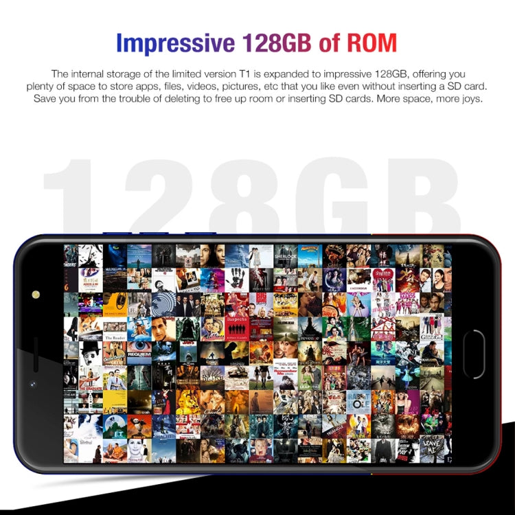 [HK Warehouse] Ulefone T1, 6GB+128GB, Front Fingerprint Identification, Dual Back Cameras, 5.5 inch Android 7.0 MTK Helio P25 Octa Core 64-bit up to 2.6GHz, OTG, Network: 4G, Dual SIM