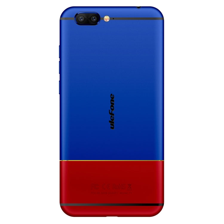 [HK Warehouse] Ulefone T1, 6GB+128GB, Front Fingerprint Identification, Dual Back Cameras, 5.5 inch Android 7.0 MTK Helio P25 Octa Core 64-bit up to 2.6GHz, OTG, Network: 4G, Dual SIM