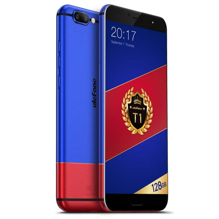 [HK Warehouse] Ulefone T1, 6GB+128GB, Front Fingerprint Identification, Dual Back Cameras, 5.5 inch Android 7.0 MTK Helio P25 Octa Core 64-bit up to 2.6GHz, OTG, Network: 4G, Dual SIM