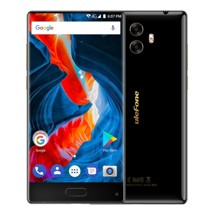 [HK Warehouse] Ulefone MIX, 4GB+64GB, Front Fingerprint Identification, Dual Back Cameras, 5.5 inch Android 7.0 MTK6750T Octa Core 64-bit up to 1.5GHz, OTG, Network: 4G, Dual SIM