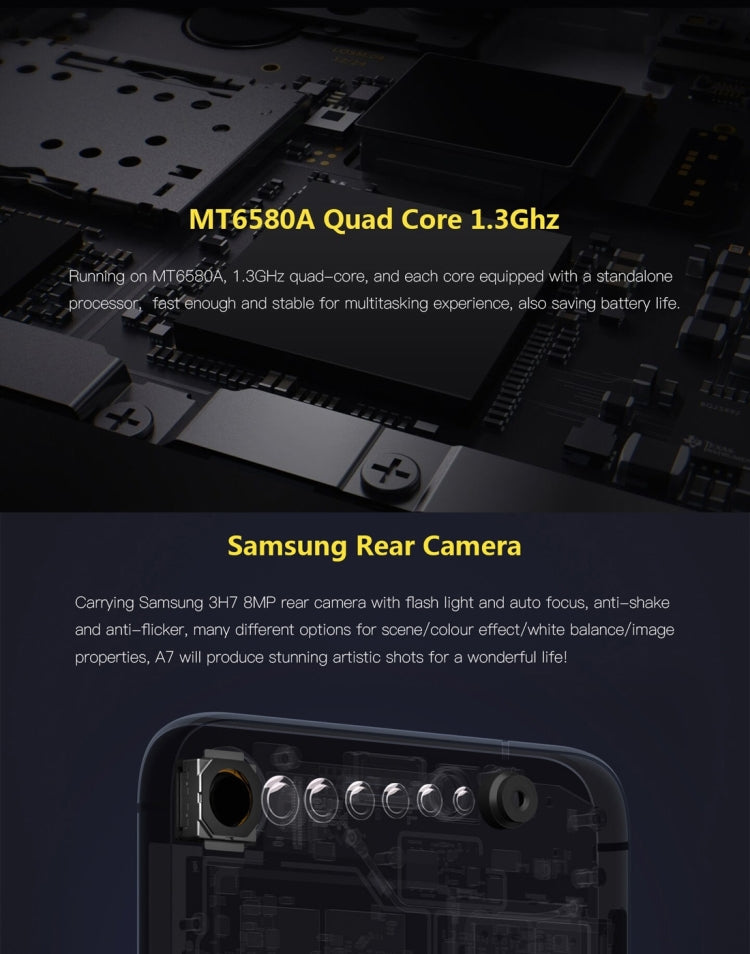 [HK Warehouse] Gretel A7, 1GB+16GB, 4.7 inch Android 6.0