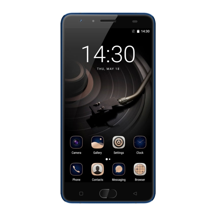 [HK Warehouse] Gretel GT6000, 2GB+16GB, Dual Back Cameras, 6000mAh Large Battery, Front Fingerprint Identification, 5.5 inch Sharp Screen Android 7.0 MTK6737 Quad Core up to 1.3GHz, Network: 4G, Dual SIM, HOME Key(Blue)
