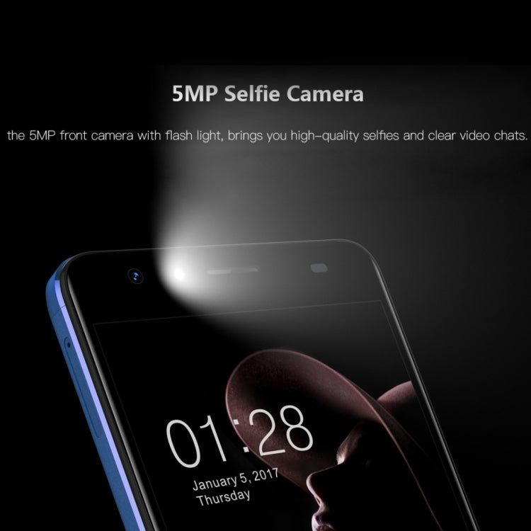 [HK Warehouse] Gretel GT6000, 2GB+16GB, Dual Back Cameras, 6000mAh Large Battery, Front Fingerprint Identification, 5.5 inch Sharp Screen Android 7.0 MTK6737 Quad Core up to 1.3GHz, Network: 4G, Dual SIM, HOME Key(Blue)