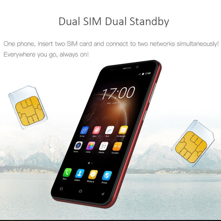 [HK Warehouse] Gretel S55, 1GB+16GB, Dual Back Cameras, Fingerprint Identification,  5.5 inch Android 7.0  MTK6580A Quad Core up to 1.3GHz, Network: 3G, Dual SIM