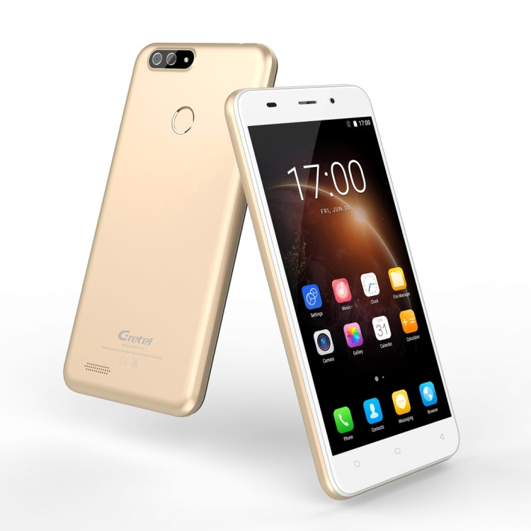 [HK Warehouse] Gretel S55, 1GB+16GB, Dual Back Cameras, Fingerprint Identification,  5.5 inch Android 7.0  MTK6580A Quad Core up to 1.3GHz, Network: 3G, Dual SIM