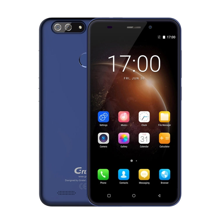 [HK Warehouse] Gretel S55, 1GB+16GB, Dual Back Cameras, Fingerprint Identification,  5.5 inch Android 7.0  MTK6580A Quad Core up to 1.3GHz, Network: 3G, Dual SIM