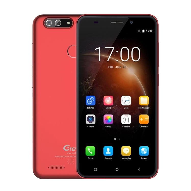 [HK Warehouse] Gretel S55, 1GB+16GB, Dual Back Cameras, Fingerprint Identification,  5.5 inch Android 7.0  MTK6580A Quad Core up to 1.3GHz, Network: 3G, Dual SIM