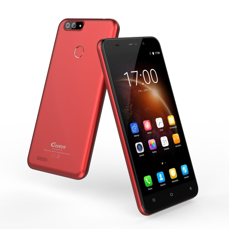 [HK Warehouse] Gretel S55, 1GB+16GB, Dual Back Cameras, Fingerprint Identification,  5.5 inch Android 7.0  MTK6580A Quad Core up to 1.3GHz, Network: 3G, Dual SIM