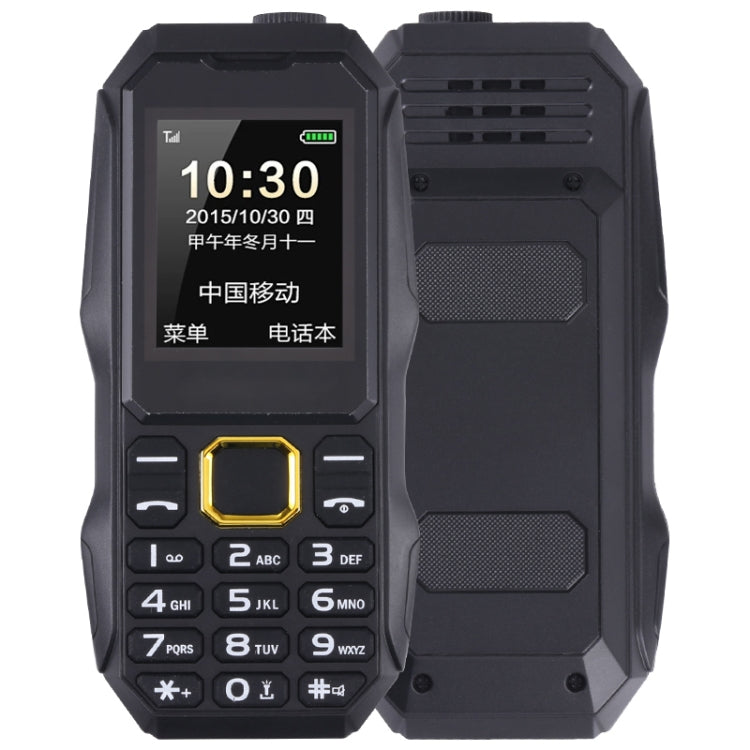 U002 Triple Proofing Elder Phone, Waterproof Shockproof Dustproof, 1200mAh Battery, 1.77 inch, Spreadtrum 6531E, 21 Keys, LED Flashlight, FM, BT, Dual SIM