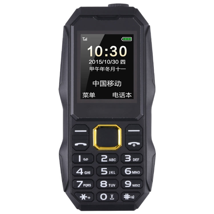 U002 Triple Proofing Elder Phone, Waterproof Shockproof Dustproof, 1200mAh Battery, 1.77 inch, Spreadtrum 6531E, 21 Keys, LED Flashlight, FM, BT, Dual SIM