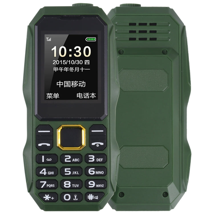 U002 Triple Proofing Elder Phone, Waterproof Shockproof Dustproof, 1200mAh Battery, 1.77 inch, Spreadtrum 6531E, 21 Keys, LED Flashlight, FM, BT, Dual SIM