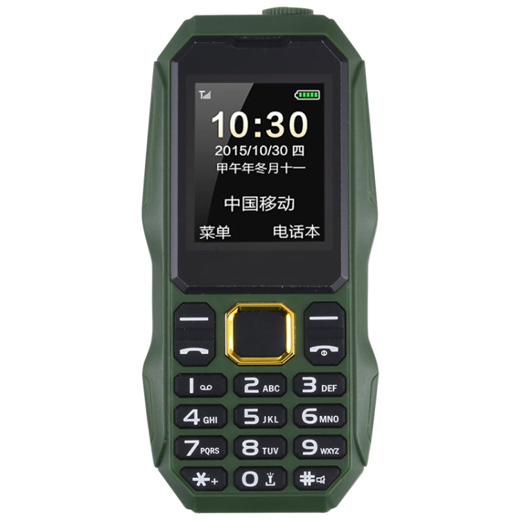 U002 Triple Proofing Elder Phone, Waterproof Shockproof Dustproof, 1200mAh Battery, 1.77 inch, Spreadtrum 6531E, 21 Keys, LED Flashlight, FM, BT, Dual SIM