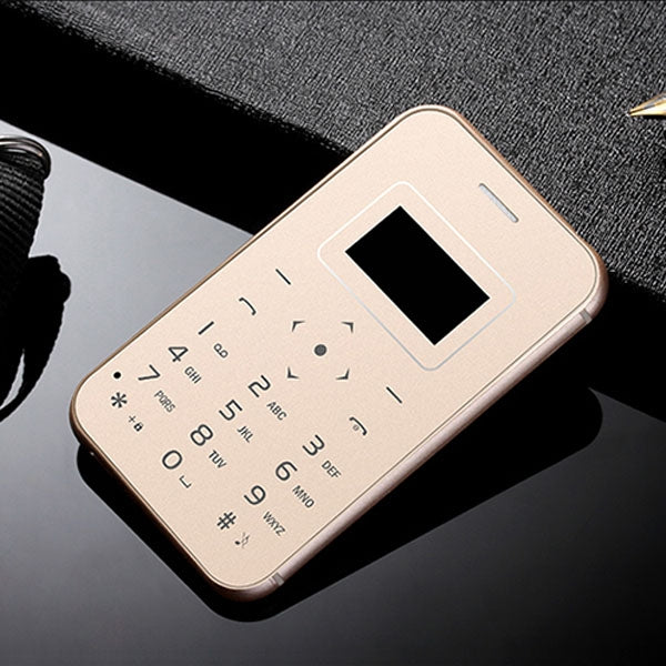 AIEK X8 Card Mobile Phone, 0.96 inch Screen, MT6261M, 21 Keys, MP3, LED Torch, FM, Bluetooth, GSM
