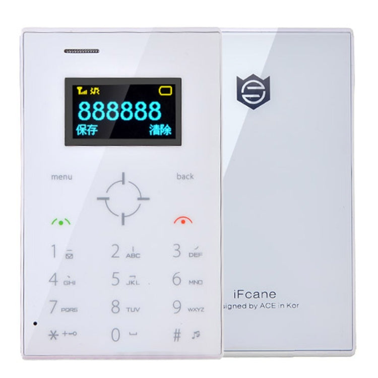 iFcane E3 Card Mobile Phone, 0.96 inch Screen, 21 Keys, MP3, TF, FM,  GSM
