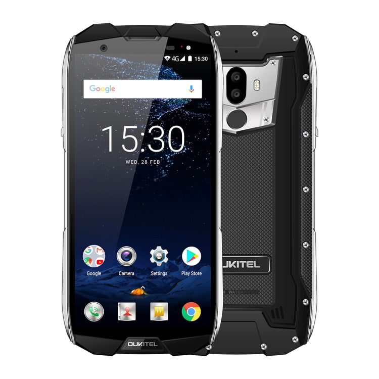 [HK Warehouse] OUKITEL WP5000, 6GB+64GB, Back Fingerprint Identification, IP68 Waterproof Dustproof Shockproof, 5.7 inch Android 7.1 Helio P25 Octa-core up to 2.5GHz, 5200mAh Battery, Network: 4G(Black)