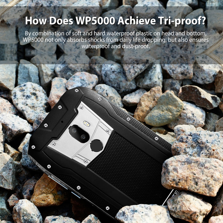 [HK Warehouse] OUKITEL WP5000, 6GB+64GB, Back Fingerprint Identification, IP68 Waterproof Dustproof Shockproof, 5.7 inch Android 7.1 Helio P25 Octa-core up to 2.5GHz, 5200mAh Battery, Network: 4G(Black)