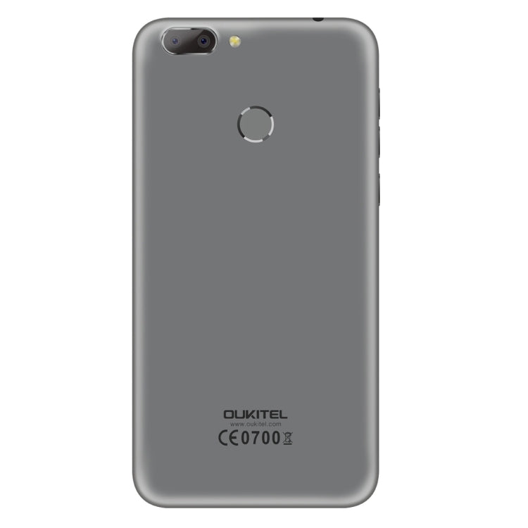 [HK Warehouse] OUKITEL U20 Plus, 2GB+16GB, Dual Rear Cameras, Press Fingerprint Identification, 5.5 inch 2.5D Curved Sharp Screen Android 6.0 MTK6737T Quad Core up to 1.5GHz, Network: 4G, Dual SIM
