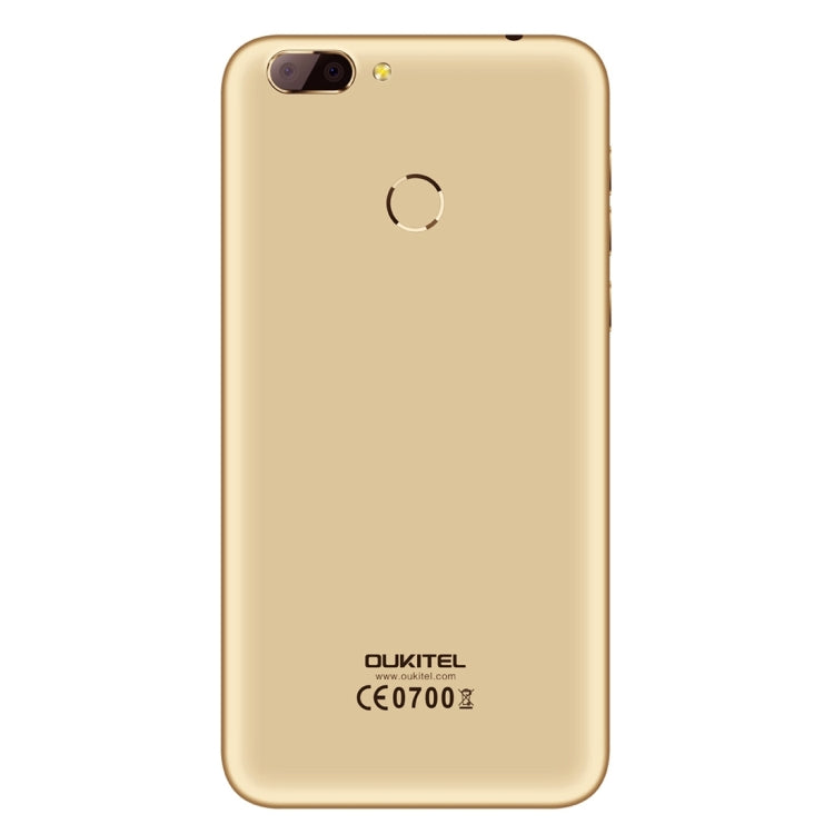 [HK Warehouse] OUKITEL U20 Plus, 2GB+16GB, Dual Rear Cameras, Press Fingerprint Identification, 5.5 inch 2.5D Curved Sharp Screen Android 6.0 MTK6737T Quad Core up to 1.5GHz, Network: 4G, Dual SIM