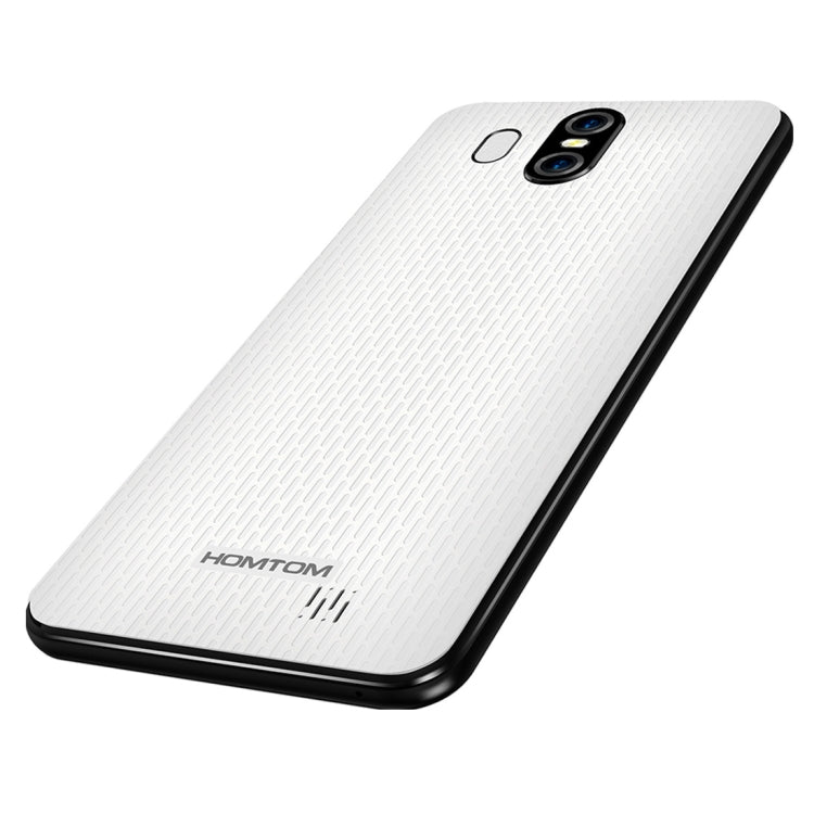 [HK Warehouse] HOMTOM S16, 2GB+16GB, Dual Back Cameras, Fingerprint Identification, 5.5 inch Android 7.0 MTK6580 Quad Core up to 1.3GHz, Network: 3G, Dual SIM, OTA(White)