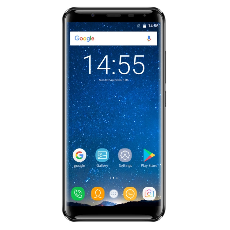[HK Warehouse] OUKITEL K5000, 4GB+64GB, 21.0MP Front Camera, 5000mAh Battery, Fingerprint Identification, 5.7 inch 2.5D Android 7.0 MTK6750T Octa Core up to 1.5GHz, Network: 4G, Dual SIM, OTG(Black)