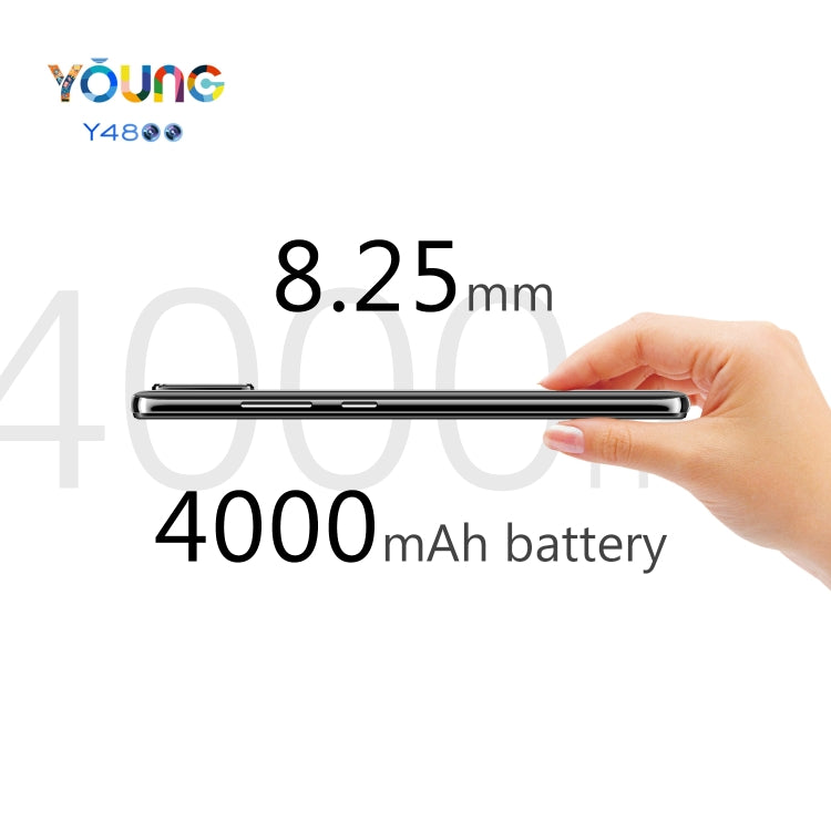 [HK Warehouse] OUKITEL Y4800, 48MP Camera, 6GB+128GB, Dual AI Back Cameras, Fingerprint Identification, 4000mAh Battery, 6.3 inch Water-drop Screen Android 9.0 MTK Helio P70 Octa Core up to 2.0GHz, Network: 4G, Dual SIM, OTG(Black)