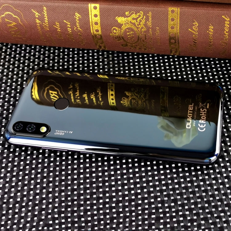 [HK Warehouse] OUKITEL Y4800, 48MP Camera, 6GB+128GB, Dual AI Back Cameras, Fingerprint Identification, 4000mAh Battery, 6.3 inch Water-drop Screen Android 9.0 MTK Helio P70 Octa Core up to 2.0GHz, Network: 4G, Dual SIM, OTG(Black)