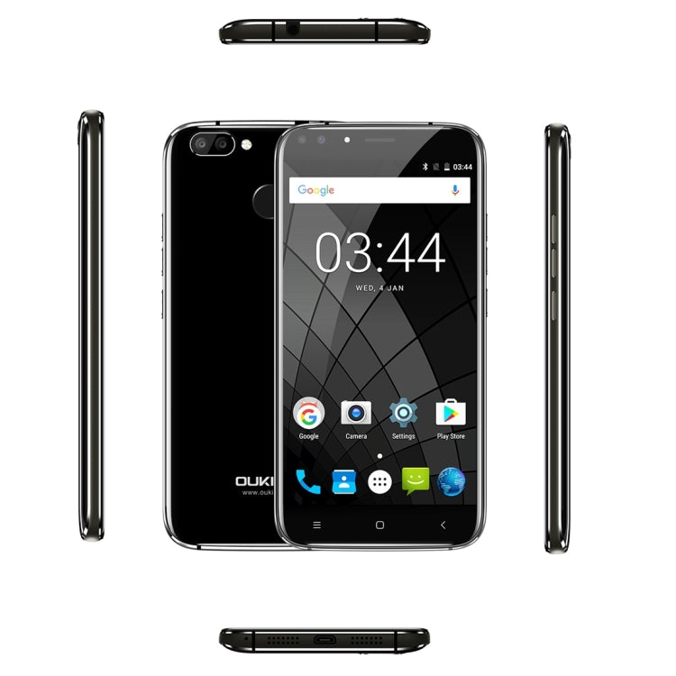 [HK Warehouse] OUKITEL U22, 2GB+16GB, Dual Rear Cameras + Dual Front Cameras,  Fingerprint Identification, 5.5 inch  Android 7.0 MTK6850A Quad Core up to 1.3GHz, Network: 3G, Dual SIM