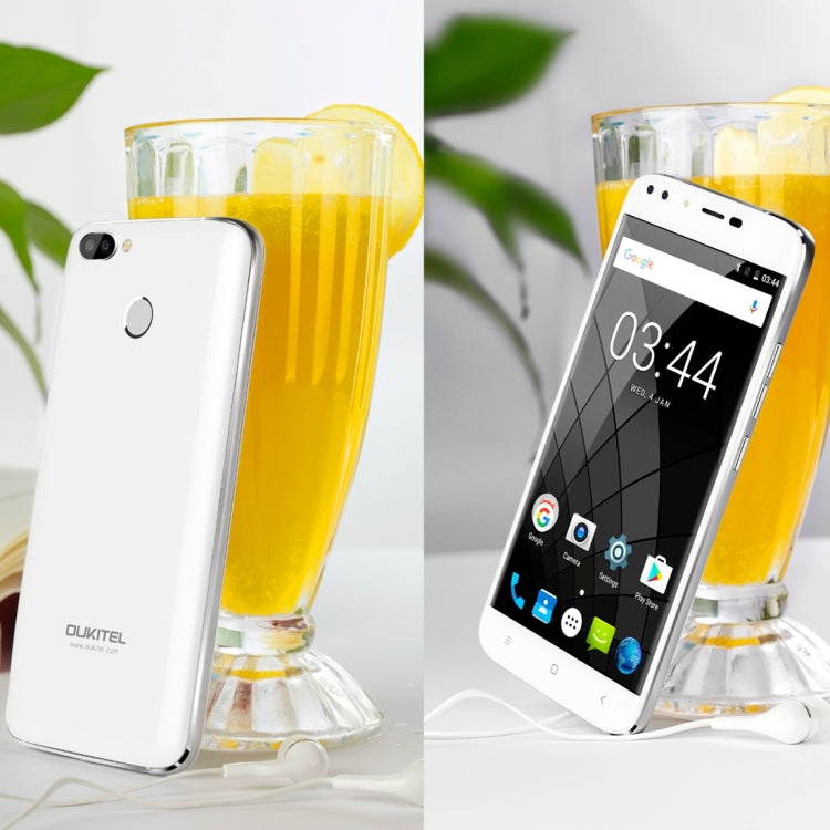 [HK Warehouse] OUKITEL U22, 2GB+16GB, Dual Rear Cameras + Dual Front Cameras,  Fingerprint Identification, 5.5 inch  Android 7.0 MTK6850A Quad Core up to 1.3GHz, Network: 3G, Dual SIM