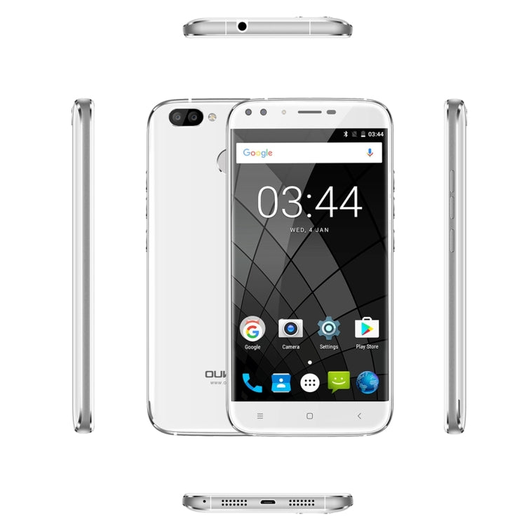 [HK Warehouse] OUKITEL U22, 2GB+16GB, Dual Rear Cameras + Dual Front Cameras,  Fingerprint Identification, 5.5 inch  Android 7.0 MTK6850A Quad Core up to 1.3GHz, Network: 3G, Dual SIM