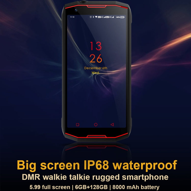 Conquest S12 Pro Rugged Phone, 6GB+128GB, 8000mAh Battery, IP68 Waterproof Dustproof Shockproof, Face ID & Fingerprint Identification, 5.99 inch Android 9.0 Helio P70 Octa Core up to 2.5GHz, Network: 4G, NFC, OTG(Red)