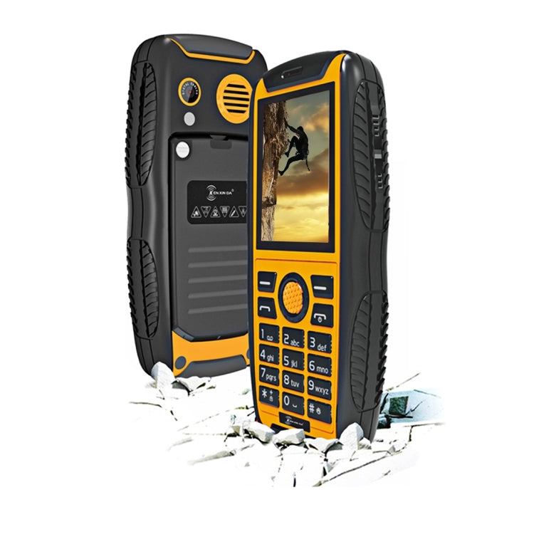 KEN XIN DA Proofing W3 Phone, IP68 Waterproof, Shockproof, Dustproof, 2.2 inch, Support Bluetooth FM, Network: 2G