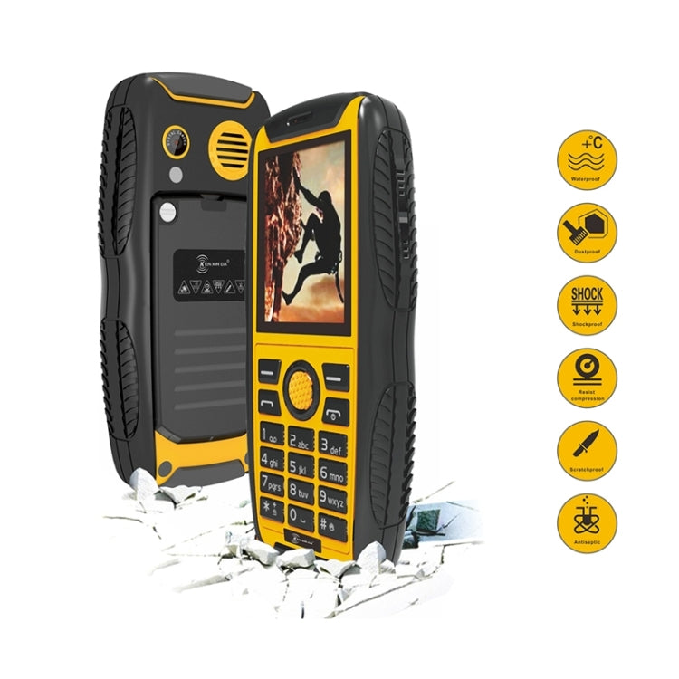 KEN XIN DA Proofing W3 Phone, IP68 Waterproof, Shockproof, Dustproof, 2.2 inch, Support Bluetooth FM, Network: 2G