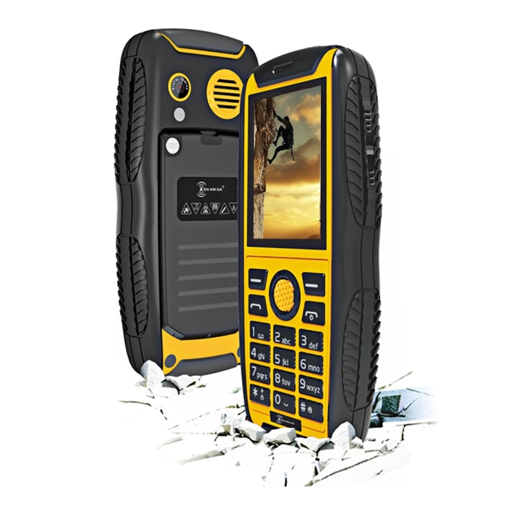 KEN XIN DA Proofing W3 Phone, IP68 Waterproof, Shockproof, Dustproof, 2.2 inch, Support Bluetooth FM, Network: 2G