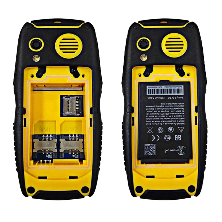 KEN XIN DA Proofing W3 Phone, IP68 Waterproof, Shockproof, Dustproof, 2.2 inch, Support Bluetooth FM, Network: 2G