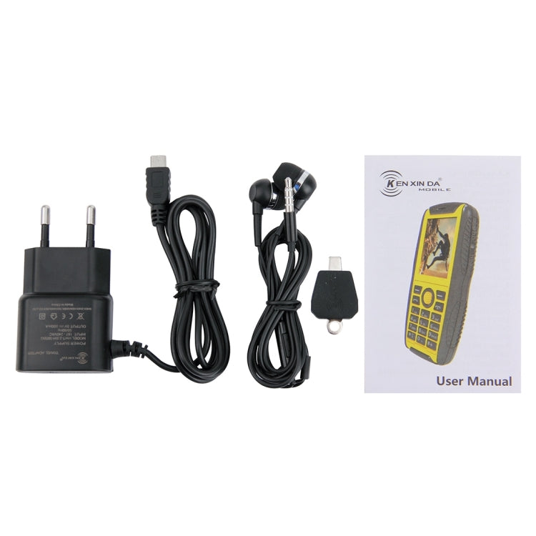 KEN XIN DA Proofing W3 Phone, IP68 Waterproof, Shockproof, Dustproof, 2.2 inch, Support Bluetooth FM, Network: 2G